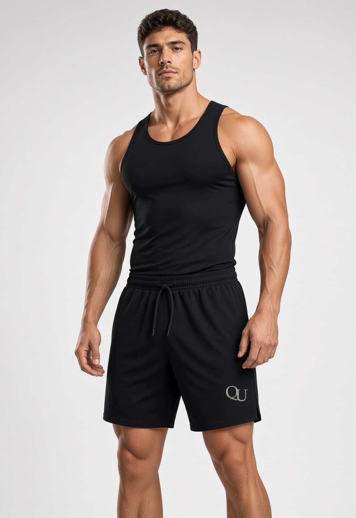 Unity Active Shorts on model in Black
