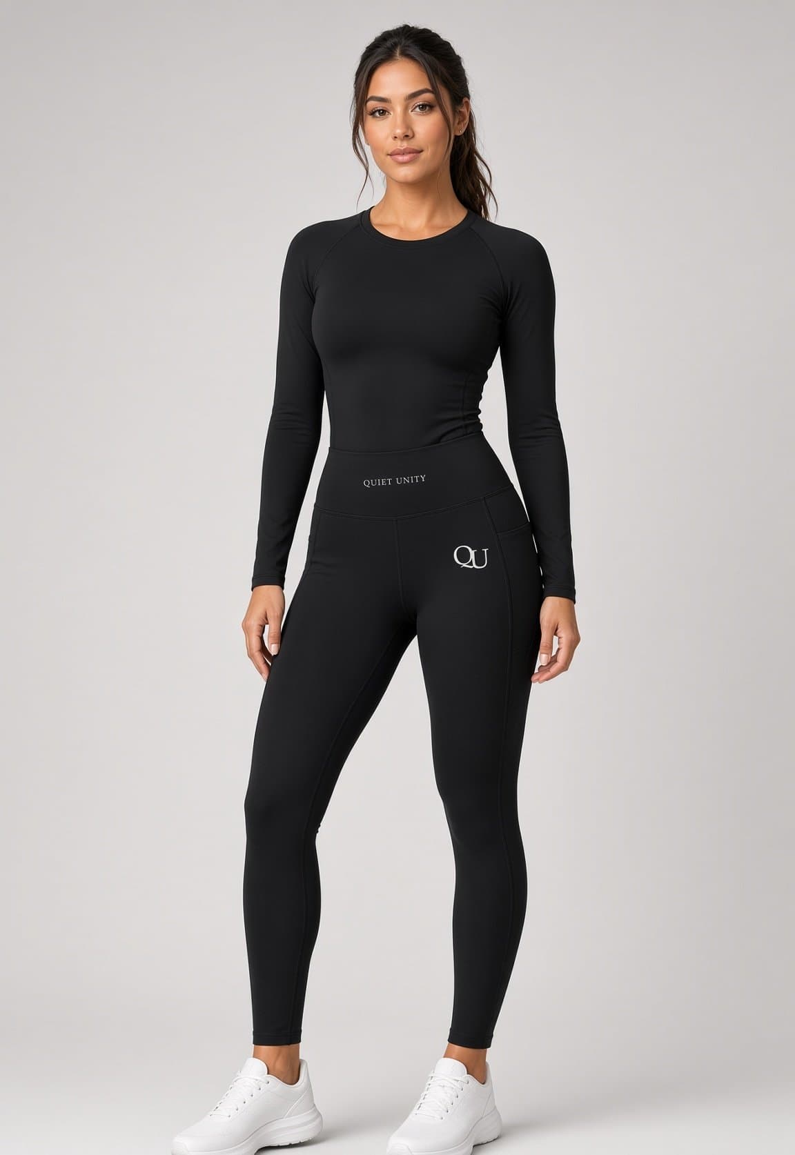 Unity Active Leggings on model in Black
