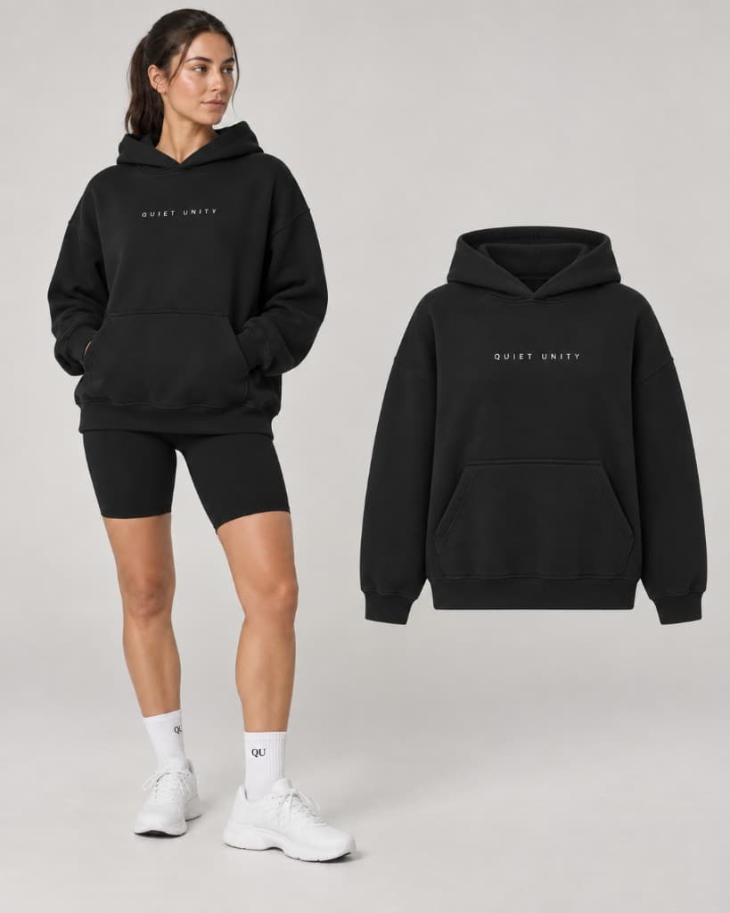 Quiet Unity heavy oversized hoodie